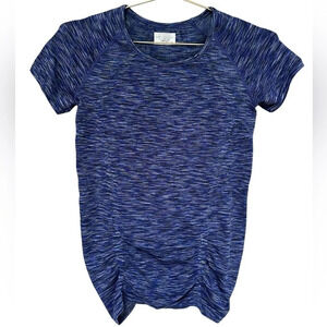 Athleta | Fastest Track Tee in Space Dye Blue, Size Medium